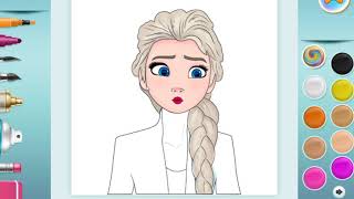 Frozen Elsa Boyama Kitabı  Coloring Book Frozen Elsa [upl. by Arriet]