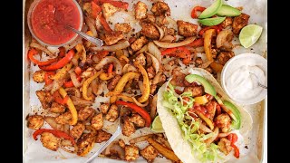 Easy SheetPan Tofu Fajitas [upl. by Allister]