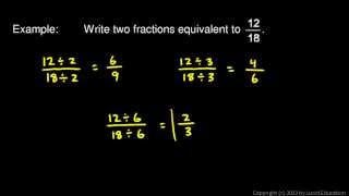 Prealgebra 303b  Simplifying Fractions [upl. by Einnij]