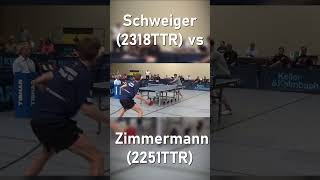 🚀So kann ein Satz starten  Schweiger2318TTR vs Zimmermann2251TTR tischtennis pingpong [upl. by Notneb]