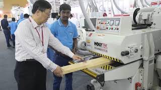 Auto Double Side Planer HOLYTEK [upl. by Akimert155]