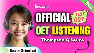 OET LISTENING TEST 01102024 oet oetexam oetnursing oetlisteningtest [upl. by Anerual]