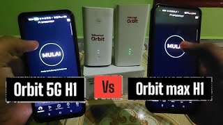 Orbit 5G H1 unlock all operator vs Orbit max H1 lock Telkomsel [upl. by Fusuy]