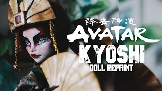 AVATAR KYOSHI  Last Airbender Doll Custom  Monster high OOAK  etellan [upl. by Zaneta273]