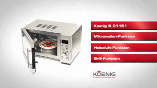 Koenig 3in1 Mikrowelle nettoshopch  B01151 [upl. by Cain]