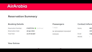 How to Check air Arabia ticket copy  PNR Status Online  কিভাবে এয়ার আরবিয়া টিকিট চেক করবেন [upl. by Matthus]