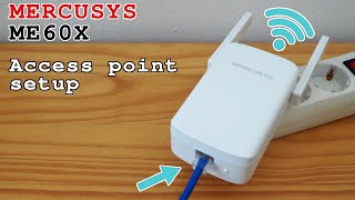 TPLink Mercusys ME60X WiFi 6 extender • Access point mode setup [upl. by Palocz733]