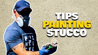 How To Prep amp Paint Stucco Painting Stucco With A Paint Sprayer [upl. by Dunning35]