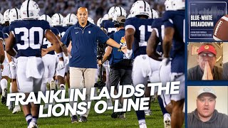 Penn States James Franklin lauds the Lions Oline runners for their efforts vs Illinois [upl. by Jenica]