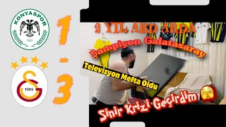 Fanatik Fenerbahçeli Galatasaray Maçı İzlerse  Tepki Videosu  Konyaspor 13 Galatasaray keşfet [upl. by Stringer]