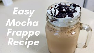 Starbucks Mocha Frappuccino with Maxim Instant Coffee Recipe [upl. by Jesher]