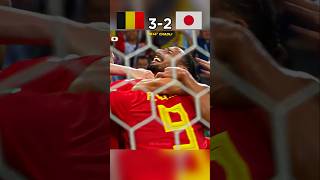 Belgium 🇧🇪 vs Japan 🇯🇵  World Cup  Belgiums Thrilling Comeback [upl. by Gem]