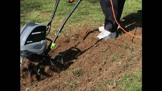 Earthwise TC70016 16Inch 135Amp Corded Electric Tiller Review [upl. by Yasnyl880]