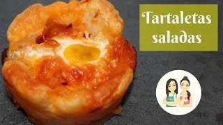 Recetas Rápidas Y Fáciles Tartaletas de Hojaldre Saladas [upl. by Lomasi]