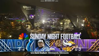 Sunday Night Football on NBC intro 2024  INDMIN  Week 9 [upl. by Alick]