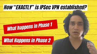 IPsec VPN Establishment  Phase 1 and Phase 2 [upl. by Notgnilra]