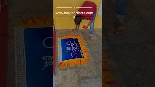 art rangoli indianart indiandecoration culture navratrirangoli diwalispecial shorts [upl. by Llerrem879]