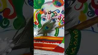 Radhe radhe radhe✨💗art painting [upl. by Lankton]