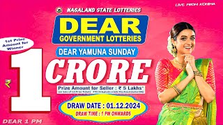 LOTTERY LIVE DEAR MORNING 100PM 011224 NAGALAND LOTTERY LIVE DRAW LOTTERY SAMBAD LIVE FROM KOHIMA [upl. by Goetz613]