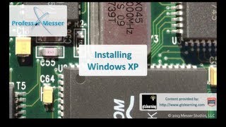 Installing Windows XP  CompTIA A 220802 12 [upl. by Sheeree984]