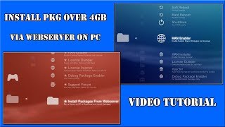 Tutorial PS3 HAN Toolbox amp PKG Linker install PKG Over 4GB via webserver on PC [upl. by Donni]