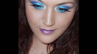 purple and blue makeup tutorial [upl. by Nirraj169]