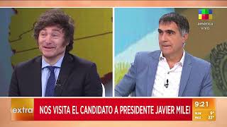 Javier Milei candidato a presidente de la Nación en BDA  Entrevista Completa 150823 [upl. by Millman336]