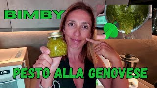 Ricetta Pesto alla Genovese con Bimby Facile e Gustoso bimby pesto pasta bimbytm6 [upl. by Imak]