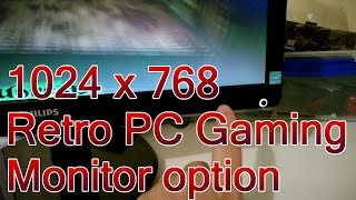 1024 x 768 Monitor Option Retro PC Gaming [upl. by Itch]