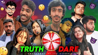 TRUTH OR DARE WITH ITZ ESPORTS  GONE WRONG truthordare qna [upl. by Brunhilda]