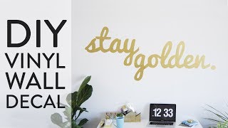 DIY Vinyl Wall Decal [upl. by Nagem807]