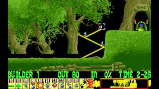 Lemmings PC  Level 22 A Beast of a level [upl. by Weatherby]