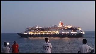 cruise ship Bolette leaving Kenya port of mombasa viral kenya [upl. by Yecnuahc755]