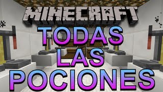 Como hacer pociones en Minecraft TODAS LAS POCIONES  NachoElCraftero [upl. by Lokim]