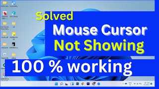 Fixed Cursor is not showing in laptop windows 11 Laptop Mouse Cursor not Showing [upl. by Gertie]