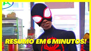 HOMEM ARANHA ATRAVÉS DO ARANHAVERSO O FILME EM 6 MINUTOS [upl. by Enej]