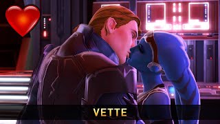 SWTOR Vette Romance amp Story  Sith Warrior Light Side [upl. by Einnaj448]