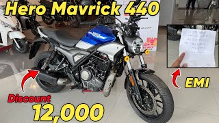 Hero Mavrick 440 Top Model Review  On Road Price  With EMI  Real Mileage  hero mavrick 440 [upl. by Leonanie]