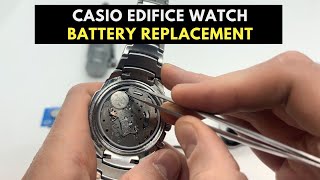 Casio Edifice Watch Battery Replacement  371 AG6 SR920SW Battery Replacement [upl. by Bagley]