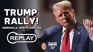 WATCH FULL REPLAY Trump Rally In Greenville North Carolina [upl. by Oringa]