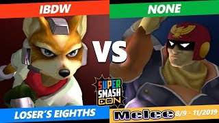 SSC 2019 SSBM  ACE iBDW Fox VS n0ne Captain Falcon Smash Melee Losers Eighths [upl. by Siugram119]