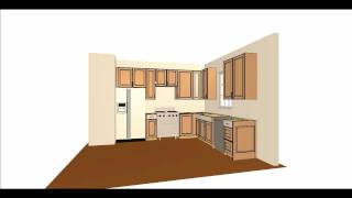 simple kitchen layout [upl. by Nirrep]