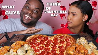 PIZZA HUT PIZZA MUKBANG EATING SHOW  CHICKEN WINGS  CHOCOLATE BROWNIES  QUEEN BEAST [upl. by Refinney739]