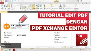 Cara mudah edit file PDF dengan PDF XChange Editor Plus [upl. by Carlin114]