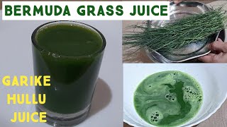 BERMUDA GRASS JUICE  GARIKE RASA  ARUGAMPUL JUICE DURVA GRASS JUICE [upl. by Eimyaj]