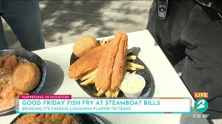 Good Friday Fish Fry at Steamboat Bills  HOUSTON LIFE  KPRC 2 [upl. by Banyaz]