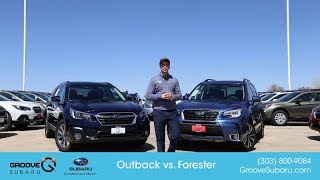 2018 Subaru Outback vs Forester whats the difference [upl. by Apgar]