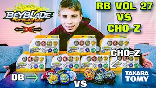 Old School vs New School Beyblade Battles  Beyblade Burst Random Booster Vol 27 vs CHOZ [upl. by Bara610]