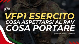 VFP1 Esercito Cosa Aspettarsi al RAV e Cosa Portare  Guida e Consigli  Concorsi Militari Academy [upl. by Mort]