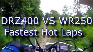 WR250R vs DRZ400S Hot Laps [upl. by Nraa566]